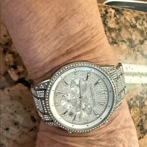 Elegant silver Michael Kors women’s watch
